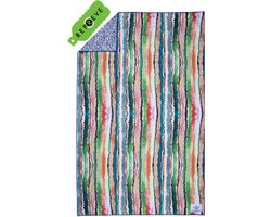 SooBluu - Sneldrogende microvezel handdoek strandlaken reishanddoek - Duurzaam gemaakt van gerecycled plastic (rPET) - dames en heren - compact zacht lichtgewicht dun badlaken - absorberend - zandvrij - 100x160 - bont