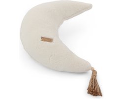 Soosie Teddy Decoratieve Kussen Maan Ecru - Schapenvacht Look - Oeko-Tex Standaard 100 Gecertificeerd - 55x35cm