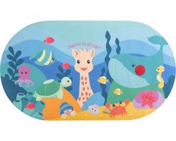 Sophie de Giraf Badmat met Temperatuurindicator - Antislip, Vrolijk Ontwerp met Zeedieren, Geschikt voor 8+ Maanden