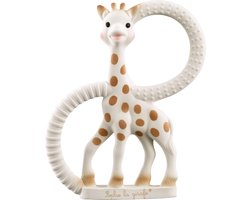 Sophie de giraf Bijtring Very Soft - Baby speelgoed - Kraamcadeau - Babyshower cadeau - 100% Natuurlijk rubber - In gerecyled geschenkdoosje met organic katoenen strikje - Vanaf 0 maanden - Bruin/Beige