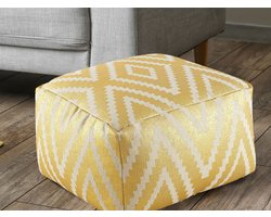 Sophie | Sitzwürfel | handgeweven | katoen | 55x37x55 cm | poef | hocker | Kruk | hockers en poefen | fluwelen poef | Wood Selections