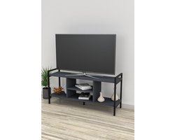 Soph&Tess City Tv Meubel - Tv Meubel Hout - Tv Meubel Industrieel - Tv Meubel Zwart - 35 x 58 x 119 cm