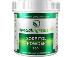Sorbitol Poeder - 250 g - Suikervrij Zoetmiddel & Vochtretainer - Lage Glycemische Index - Perfect voor Gebak & Snoep - Voorkomt Uitdrogen - Moderne Gastronomie - Moleculair Koken - Hersluitbare Pot - Recycled Plastic