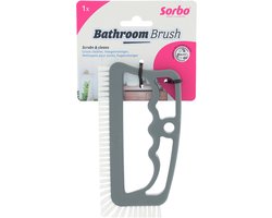 Sorbo Bathroom Brush – Voegenborstel Badkamer – Met Nylon Haren & Ergonomische Handgreep – Effectief Tegen Vuil in Tegelvoegen – 1 Stuk