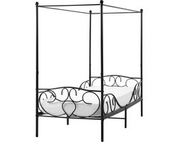 SORMERY - Eenpersoonsbed - Zwart - Metaal