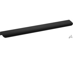 SOTECH 10 meubelgrepen Blankett Tommy zwart geborsteld 350 mm Deurgrepen voor montage aan de binnenzijde van het front incl. bevestigingsschroeven