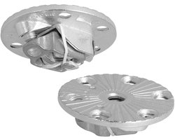 SOTECH 2 stuks Tafelpootverbinder WEKA speciaal voor vierkante meubelpoten van hout van 60 x 60 mm, met metalen klemmechanisme en geschikt voor M8-schroeven