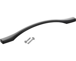 SOTECH aluminium meubelgreep BLACKLINE XV BA 192 mm mat zwart (lengte 228 mm, breedte 13,5 mm, hoogte 26 mm) vitrinegreep
