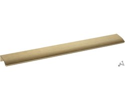 SOTECH meubelgreep deken Alex geborsteld messing look 350 mm greeplijst voor montage achter binnen voorzijde incl. bevestigingsschroeven