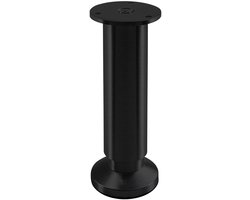 SOTECH Meubelpoot TERRA Hoogte 150 mm Zwart geanodiseerd Steunpoot hoogte verstelbaar tot max. 15 mm, max. belasting 250 kg