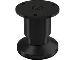 SOTECH meubelpoot TERRA Hoogte 50 mm Zwart geanodiseerd Sofa voet verstelbaar tot max. 15 mm, max. belasting 250 kg