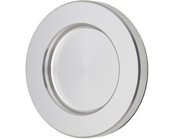 SOTECH Schuifdeurgreep TAYO RVS-look Ø 70 x 8 mm zelfklevend (3M VHB), glazen deurklink van aluminium, greepschaal voor glas- & kamerdeuren