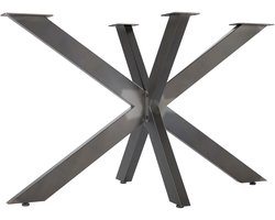 SOTECH Tafelonderstel SPIDER / Zware stalen tafelpoten in vintage look / Eenvoudige montage / Tafellopers voor doe-het-zelf projecten Eettafels 710 x 1200 x 680 mm