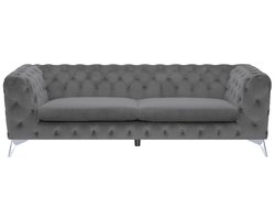 SOTRA - Chesterfield bank - Grijs - Fluweel