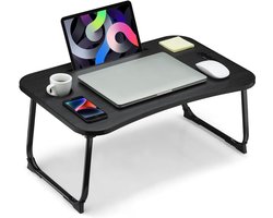 Sounix Bedtafel - Laptoptafel - Inklapbaar - Banktafel - Ontbijttafeltje - Zwart