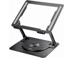 Sounix Laptop Standaard Ergonomisch Aluminium - 360* Draaibaar - Universeel 10 tot 16 inch - Aluminium - Alle laptops - Ergonomisch - Zwart