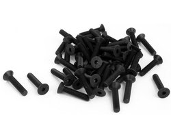 Sourcingmap M4x20mm 10.9 Koolstofstaal Verzonken Zeskant Socket Schroef 50 Stuks - Sterke bevestiging voor huishoudelijke en industriële projecten