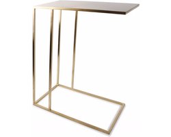 S|P Collection - Bijzettafel 48x26xH64cm goud - Ivy