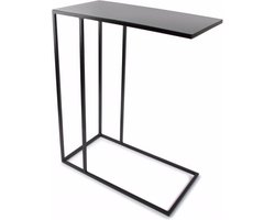S|P Collection - Bijzettafel 48x26xH64cm zwart - Ivy