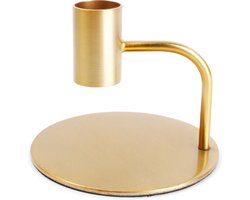 S|P Collection - Kandelaar - 10xH8cm - metaal - goud - Pillar