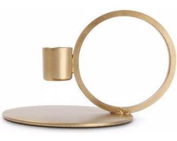 S|P Collection - Kandelaar 10xH9cm metaal goud - Pillar