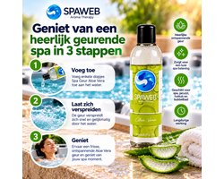 Spa Geur Aloe Vera 250 ml – Jacuzzi Geur – Hottub Geur – Spa Aroma – Geschikt voor Spa, Jacuzzi & Bubbelbad – Spaweb