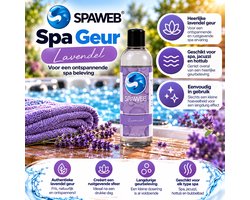 Spa Geur Lavendel 250 ml – Jacuzzi Geur – Hottub Geur – Spa Aroma – Geschikt voor Spa, Jacuzzi & Bubbelbad – Spaweb