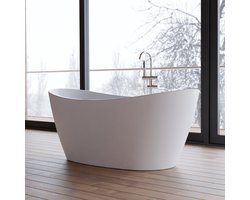 SPALINA - Vrijstaand bad - Neroon 2.0 150 blanche, 150 x75 x67 cm, Wit