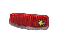 Spanninga Compact LED achterlicht - 500m zichtbaarheid - dynamo aangedreven - verstelbare montage - 86x37x20mm - rood
