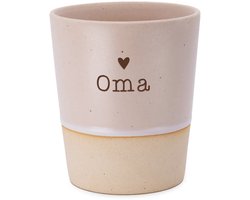 Special Ceramics mok Oma – Keramieken Beker met Hartje – Cadeau voor Oma – Handgemaakt – Thee en Koffie Mok – Moederdag Cadeau – Uniek Design