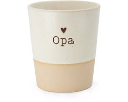 Special Ceramics mok Opa – Keramieken Beker met Hartje – Cadeau voor Opa – Handgemaakt – Koffiemok – Vaderdag Cadeau – Special Gift