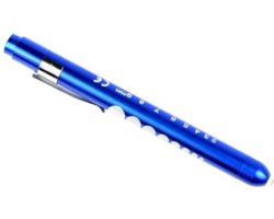 SPECIAL LED ooglamp penlight Blauwkleurig, inclusief batterijen