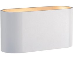 Spectrum - LED Wandlamp Ovaal - Wit Goud met G9 fitting - 80x80x160 mm