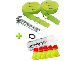 Speedminton Match Special - Easy Court PRO - 5 Match Speeders - officiële outdoor wedstrijd combi voor speedbadminton - crossminton - speed badminton