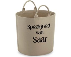Speegoedmand │Speelgoed van -naam-│gepersonaliseerd - sand - 50L