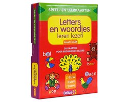 Speel- en leerkaarten - Letters en woordjes leren lezen Vanaf 5 jaar