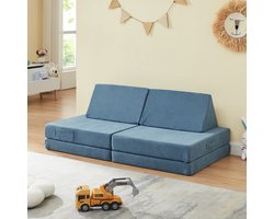 Speelbank Norhulta 5-delig kinderbank 120x66x45,5 cm blauw [en.casa]