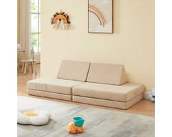 Speelbank Norhulta 5-delig kinderbank 150x66x45,5 cm beige [en.casa]