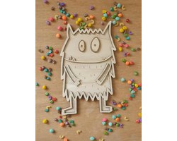 Speelframe Kleurenmonster Blij, Kleuter, School, Speeltray, Vulvorm, Montessori, Open-ended, Emoties,