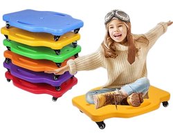 Speelgoed - Board Scooter - Blauw - Scooter Plank met handvat - Groot Maat - 58*50*11 CM Scooter Plank - Scooters voor kinderactiviteiten - Vloerscooterplank - Speeltoestellen