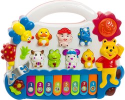 Speelgoed Piano Dierenpiano Keyboard Met Licht En Geluid - Activity Center Baby