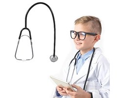 Speelgoed Stethoscoop voor Kinderen - Simulatie Stethoscoop in Zwart