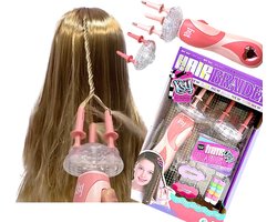 Speelgoedkapsalon voor meisjes doe het zelf automatische haarvlechtmachine en touwvlechter met accessoires haarstylingtools voor kinderen kerst en verjaardagscadeau beloning voor in de klas