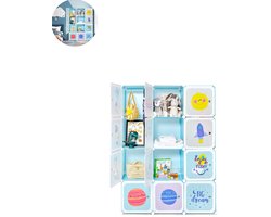 Speelgoedkast – Speelgoedkist - Opbergkast voor Kinderen – Organizer – Kinderkast – Speelgoed - Blauw