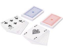 Speelkaarten 2x56 stuks — Pokerkaarten standaard maat, volwassen, luxe set met bewaardoos, FSC - speelkaarten 2x56, pokerkaarten standaard maat, speelkaarten luxe set, FSC speelkaarten, playing cards 56, kaartspel bewaardoos