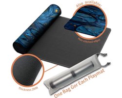 speelmat premium XXL gaming mat (60 x 35 cm) - fantasy design met hoge resolutie - antislip rubberen mat voor TCG/CCG/MTG (geen zone, mtg50-6)