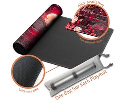 speelmat premium XXL gaming mat (60 x 35 cm) - fantasy design met hoge resolutie - antislip rubberen mat voor TCG/CCG/MTG (met zone, mtg50-3)