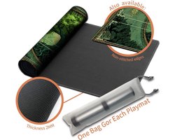 speelmat XXL Premium (60 x 35 cm) - High-Definition Fantasy - antislip rubberen mat voor TCG/CCG/MTG (met zone, mtg50-4)