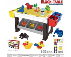 Speeltafel met bouwblokken en opbergvakjes 300pcs