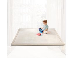 Speeltapijt Kruipmat - Vloerkleed Kinderkamer - Spelen en Kruipen - Zacht en Veerkrachtig - 150x150 cm - Effene Kleuren